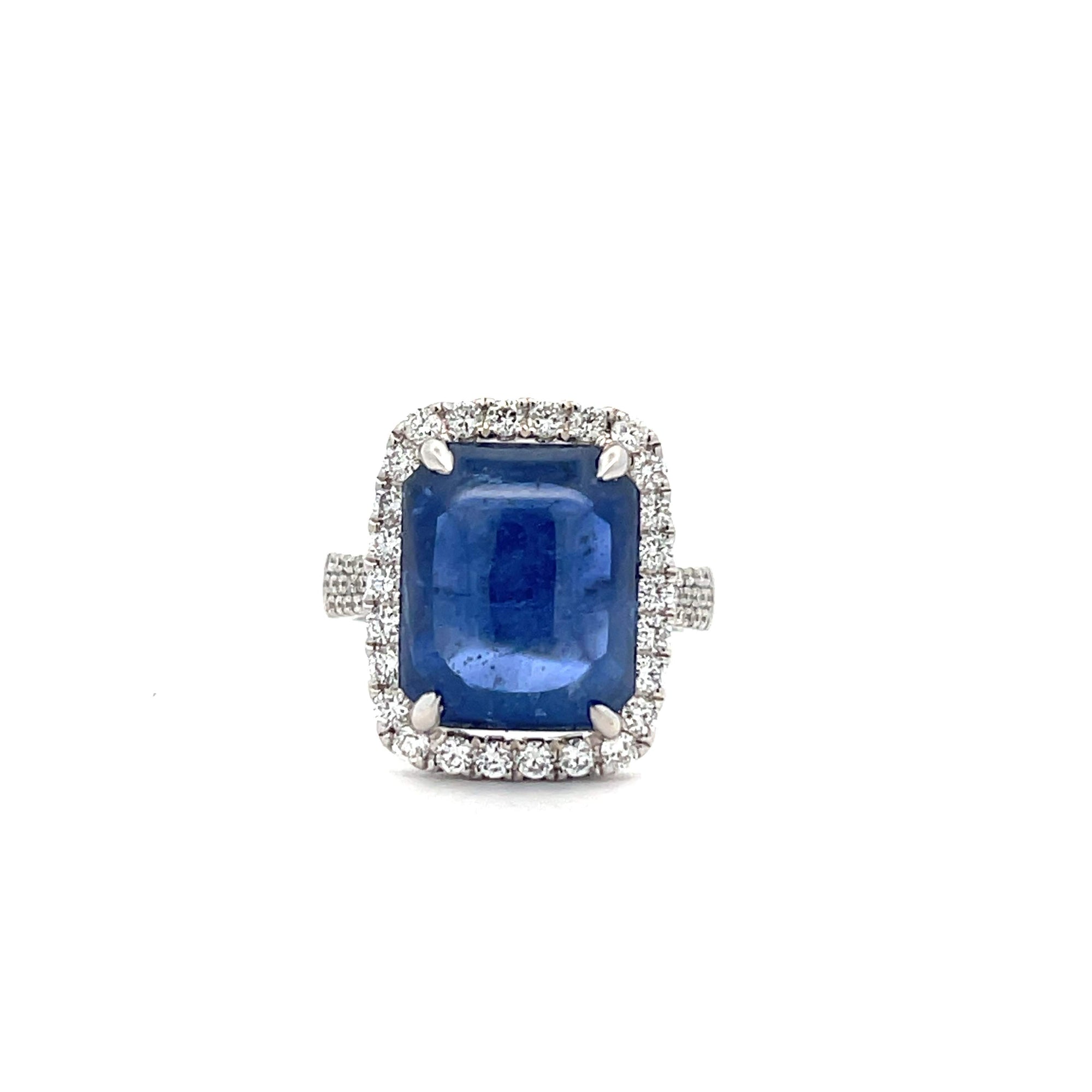 Sapphire And Diamond Halo Ring Provident Jewelery