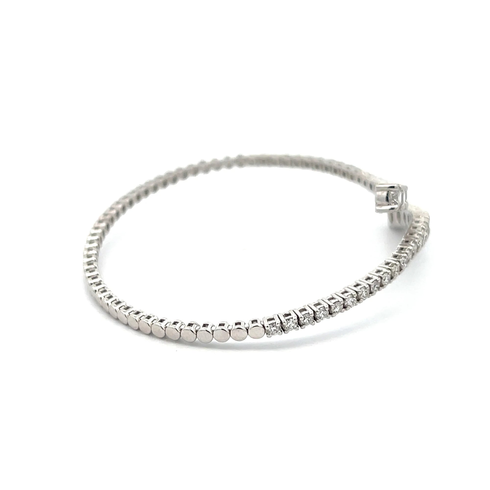 Diamond Crisscross Bypass Bangle