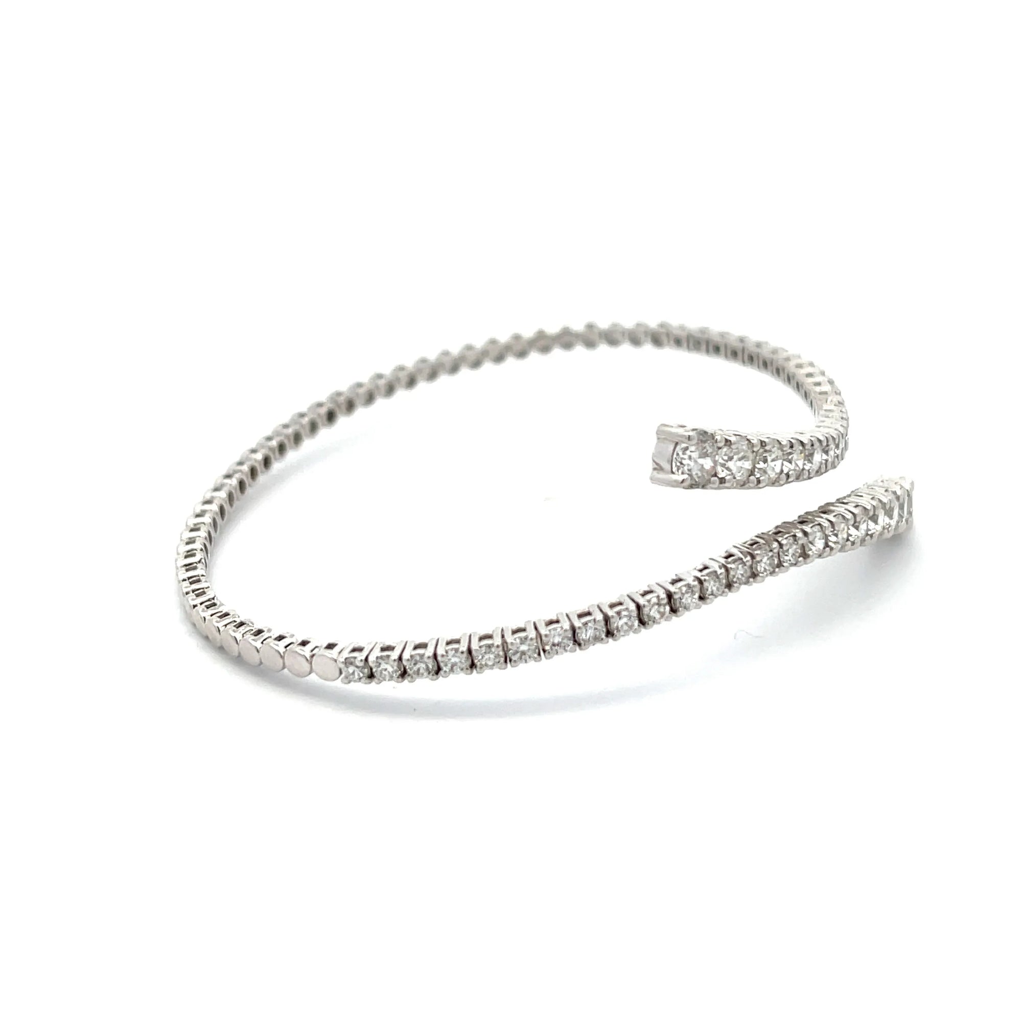 Diamond Crisscross Bypass Bangle