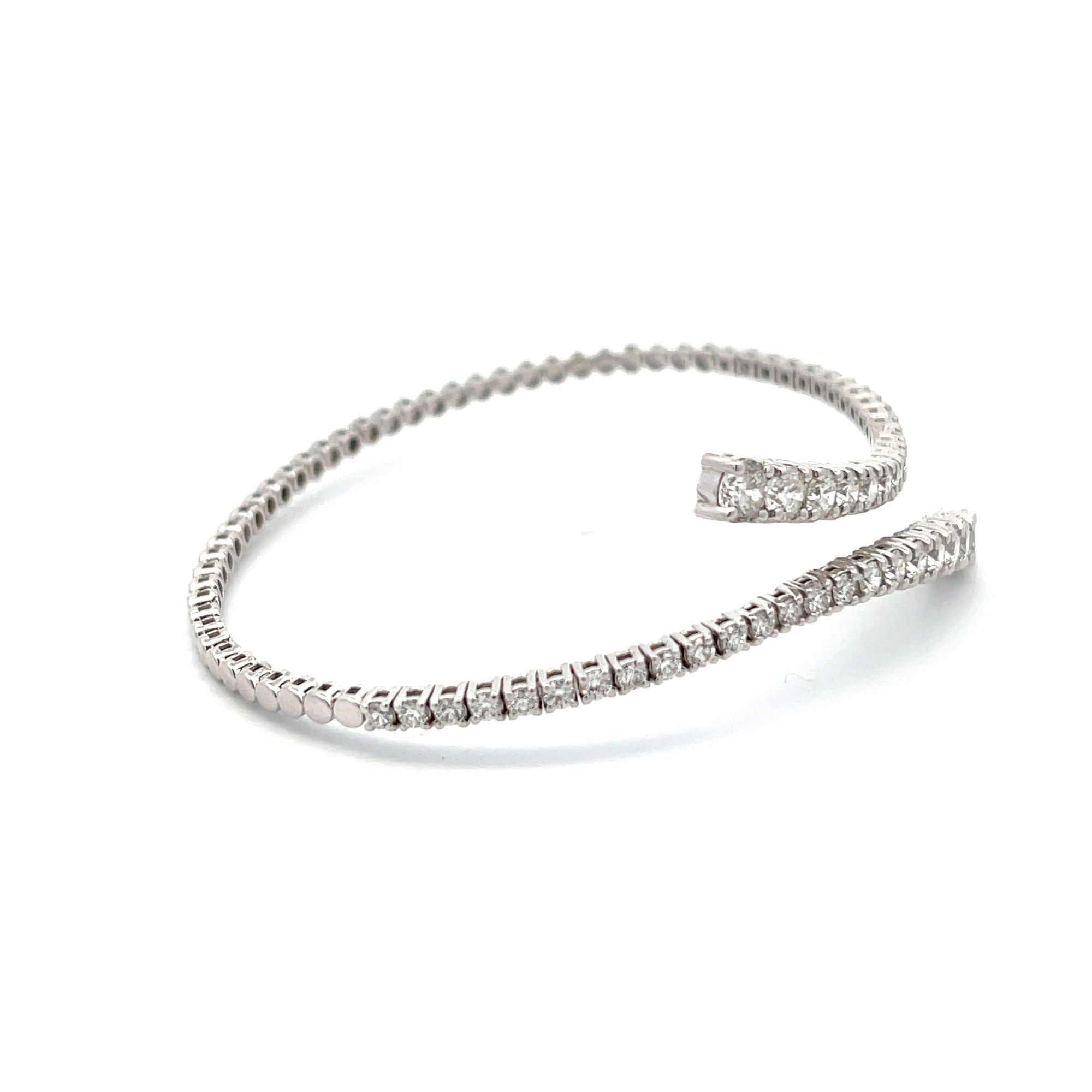 Diamond Crisscross Bypass Bangle