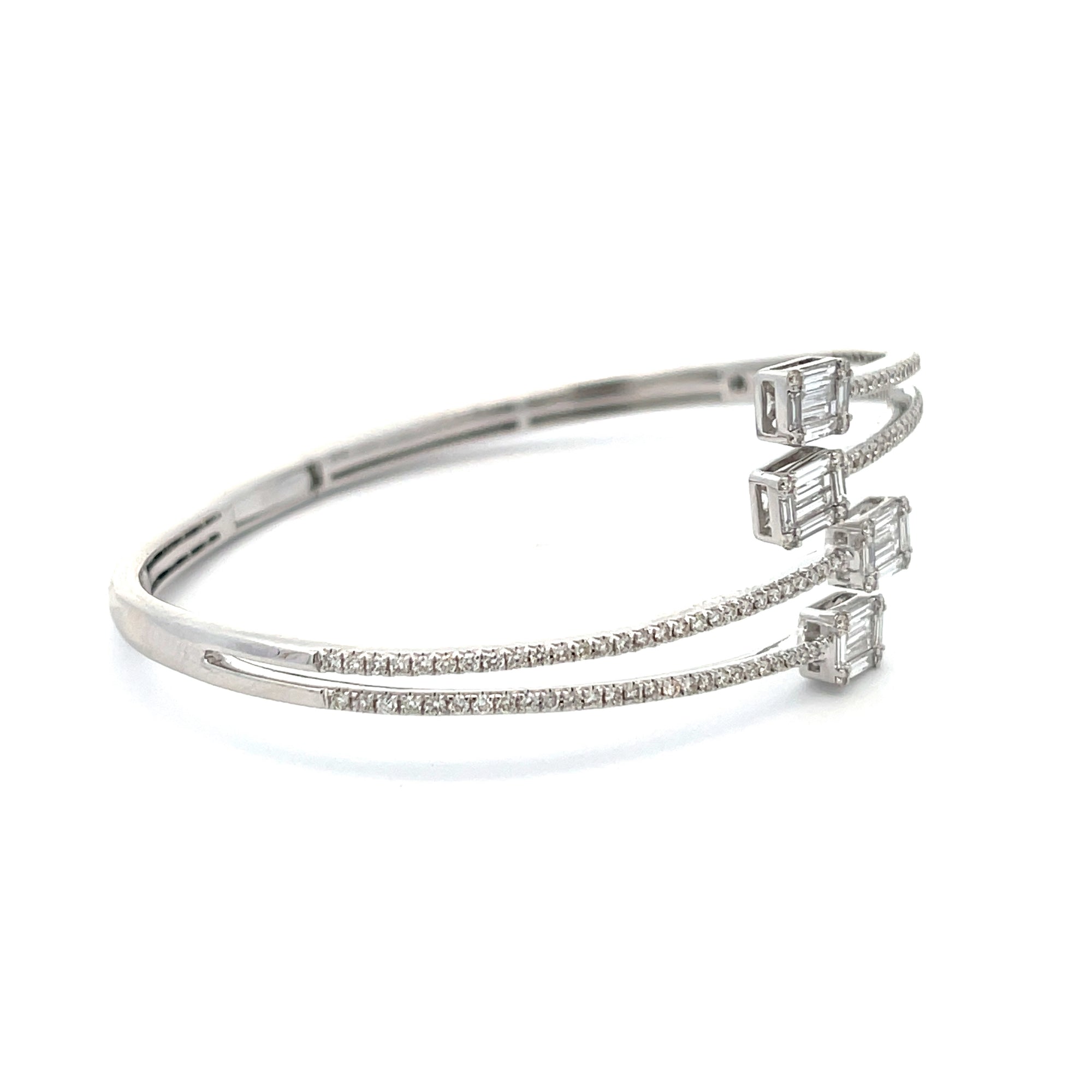 Diamond Bypass Bangle