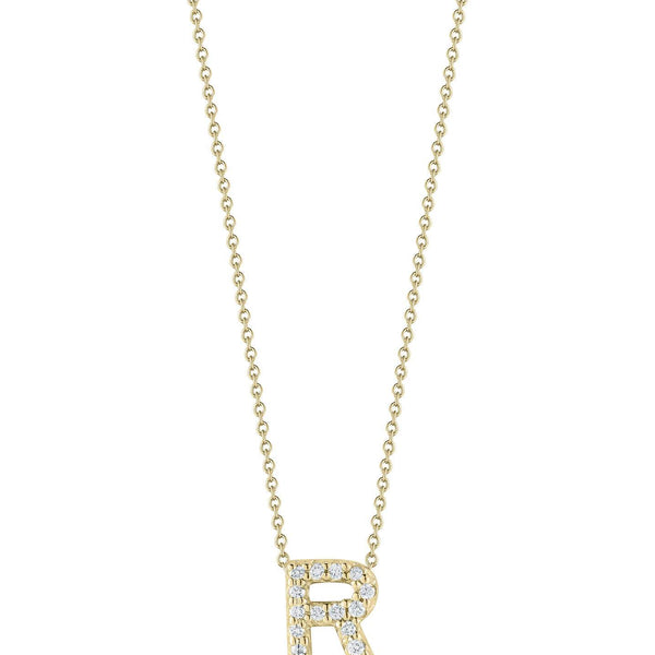 Roberto Coin Tiny Treasure Love Letter "R" Pendant Necklace