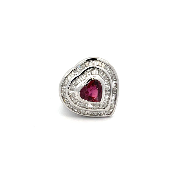 Gregorio Heart Ruby Ring