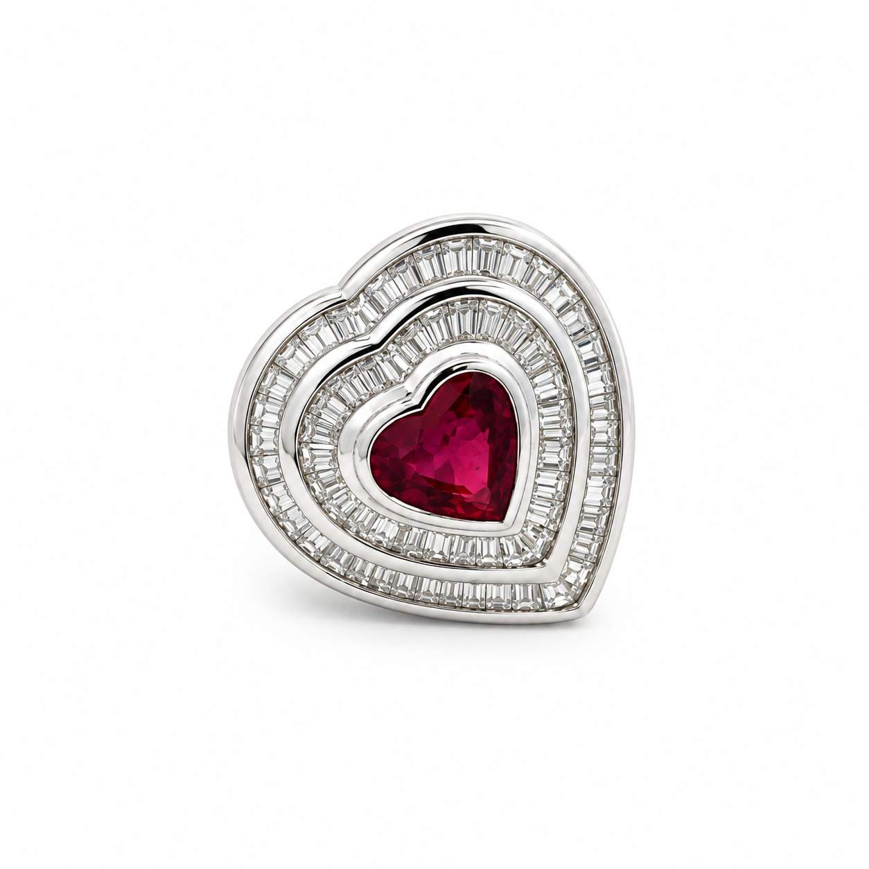 Gregorio Heart Ruby Ring