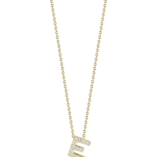 Roberto Coin Tiny Treasure Love Letter "E" Pendant Necklace