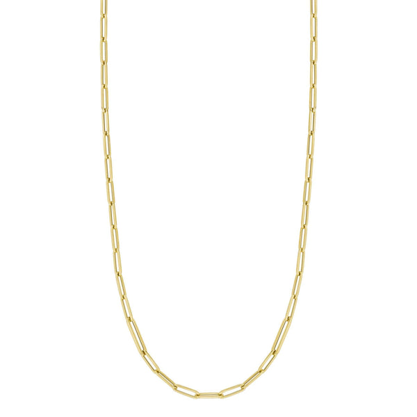 Roberto Coin Designer Alternating Size Paperclip Link Necklace