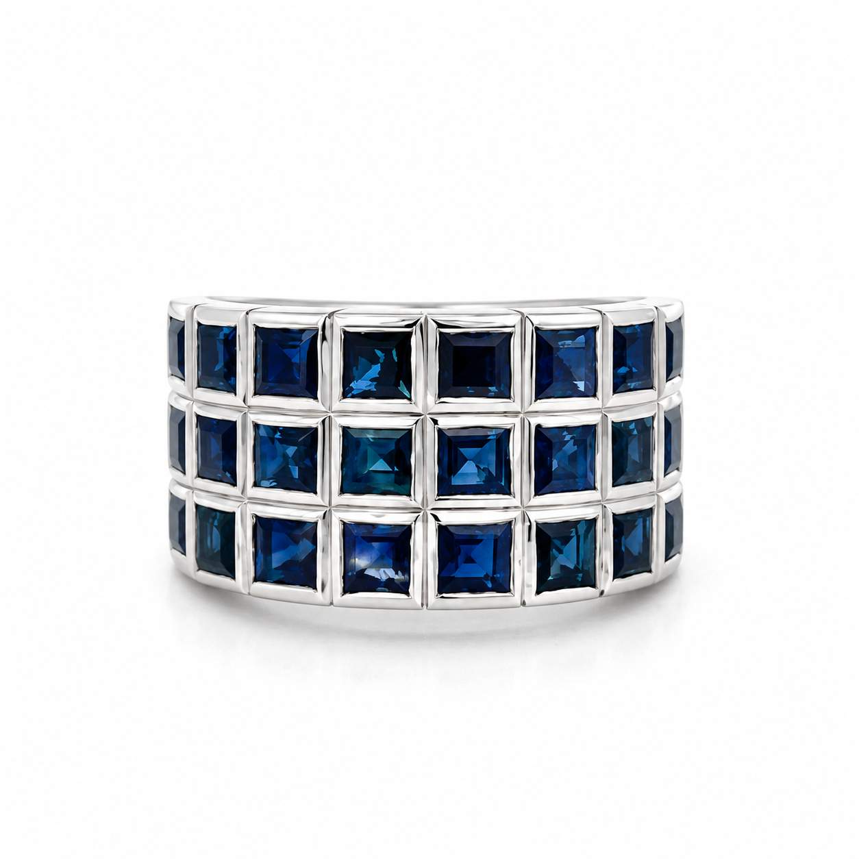 Gregorio Three Row Sapphire Band