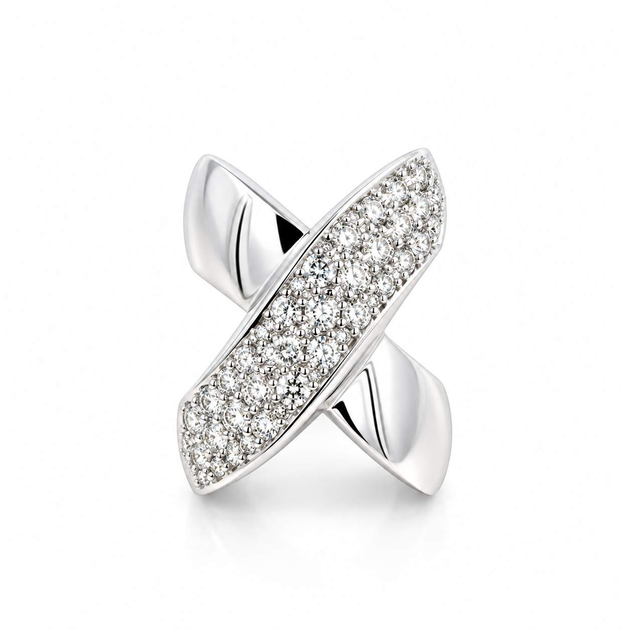 Gregorio Crisscross "X" Diamond Ring