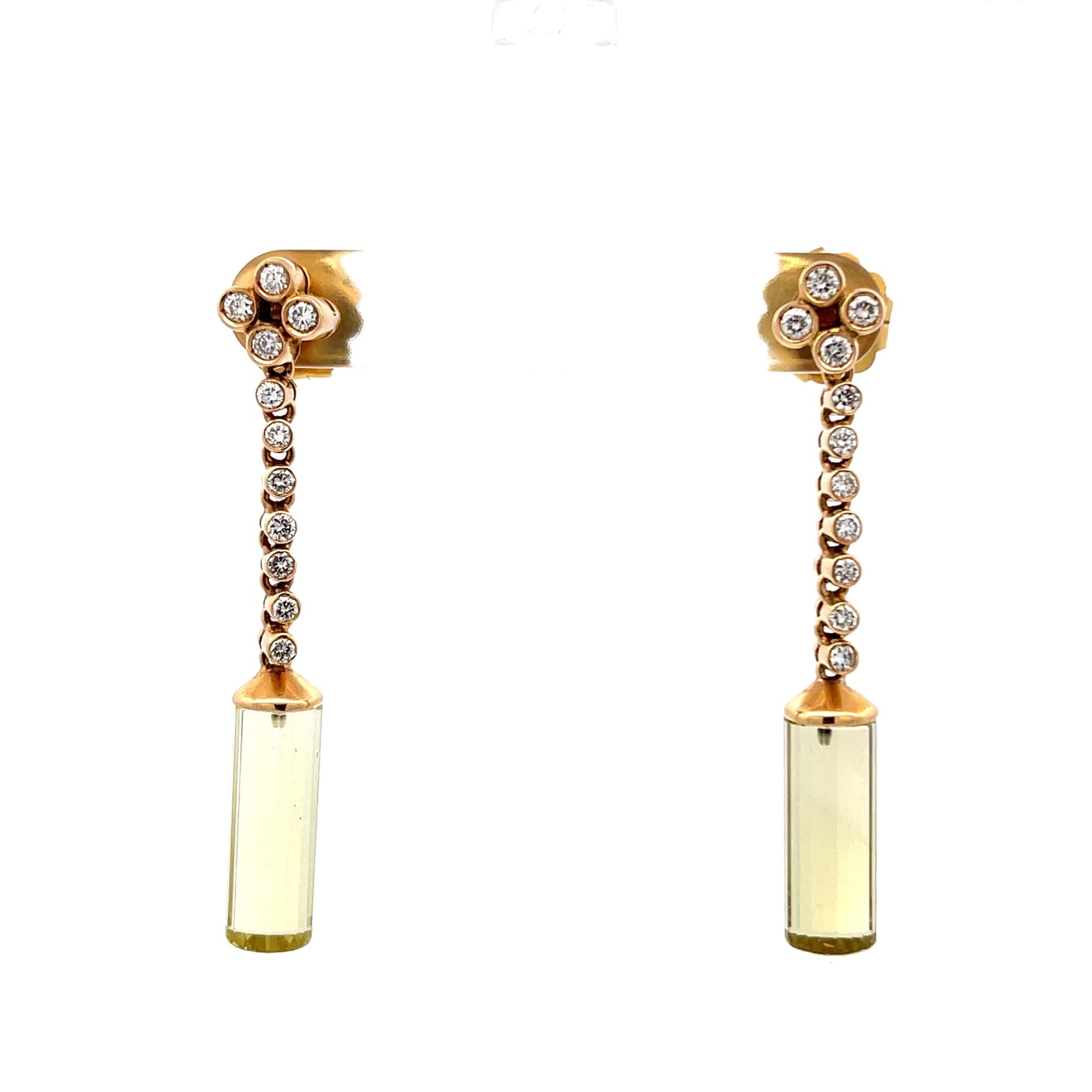Gregorio Citrine Dangling Earrings