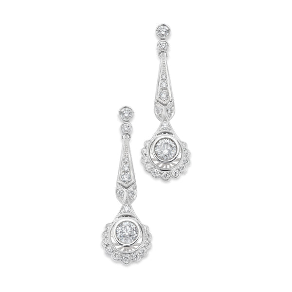 Diamond Dangle Earrings