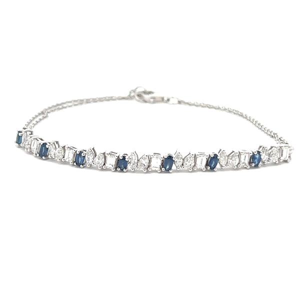 Sapphire And Diamond Bracelet