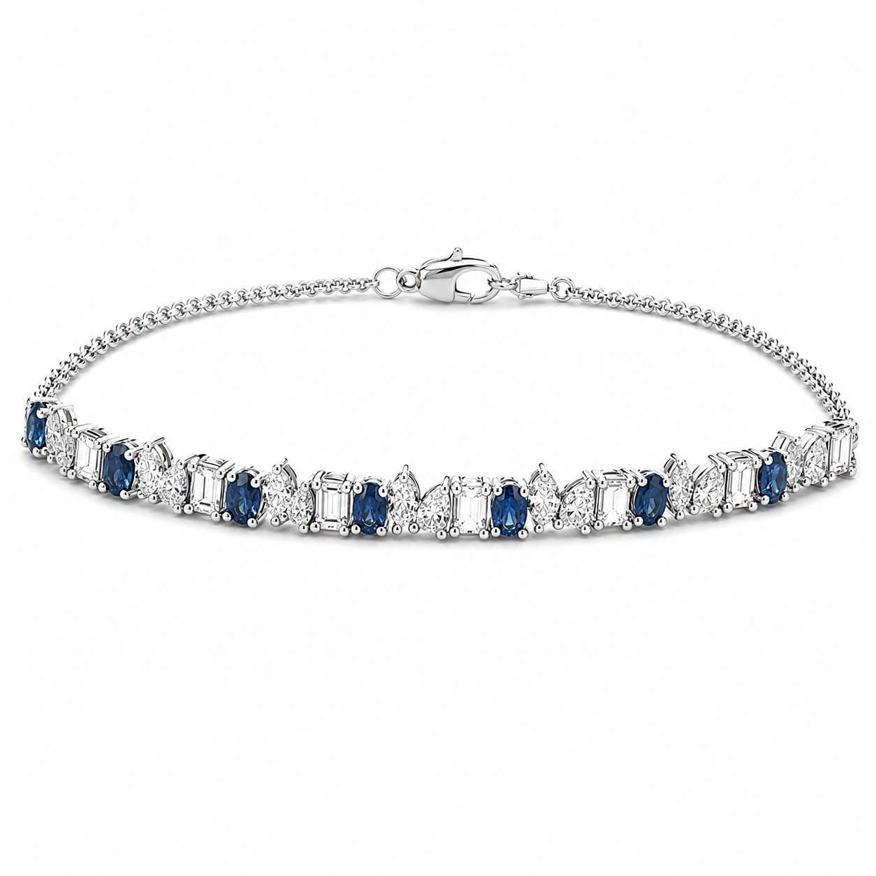 Sapphire And Diamond Bracelet