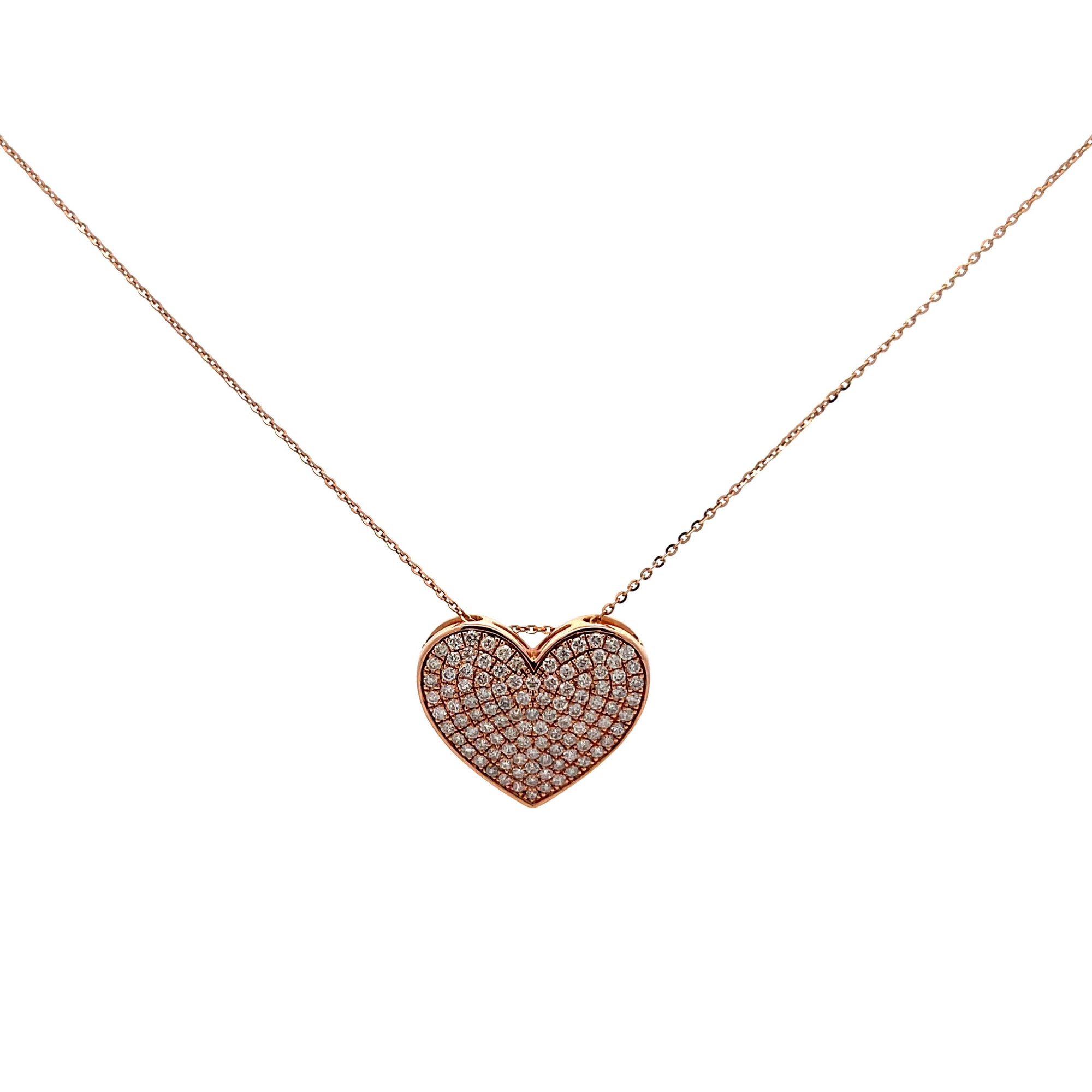 Diamond Heart Pendant Necklace