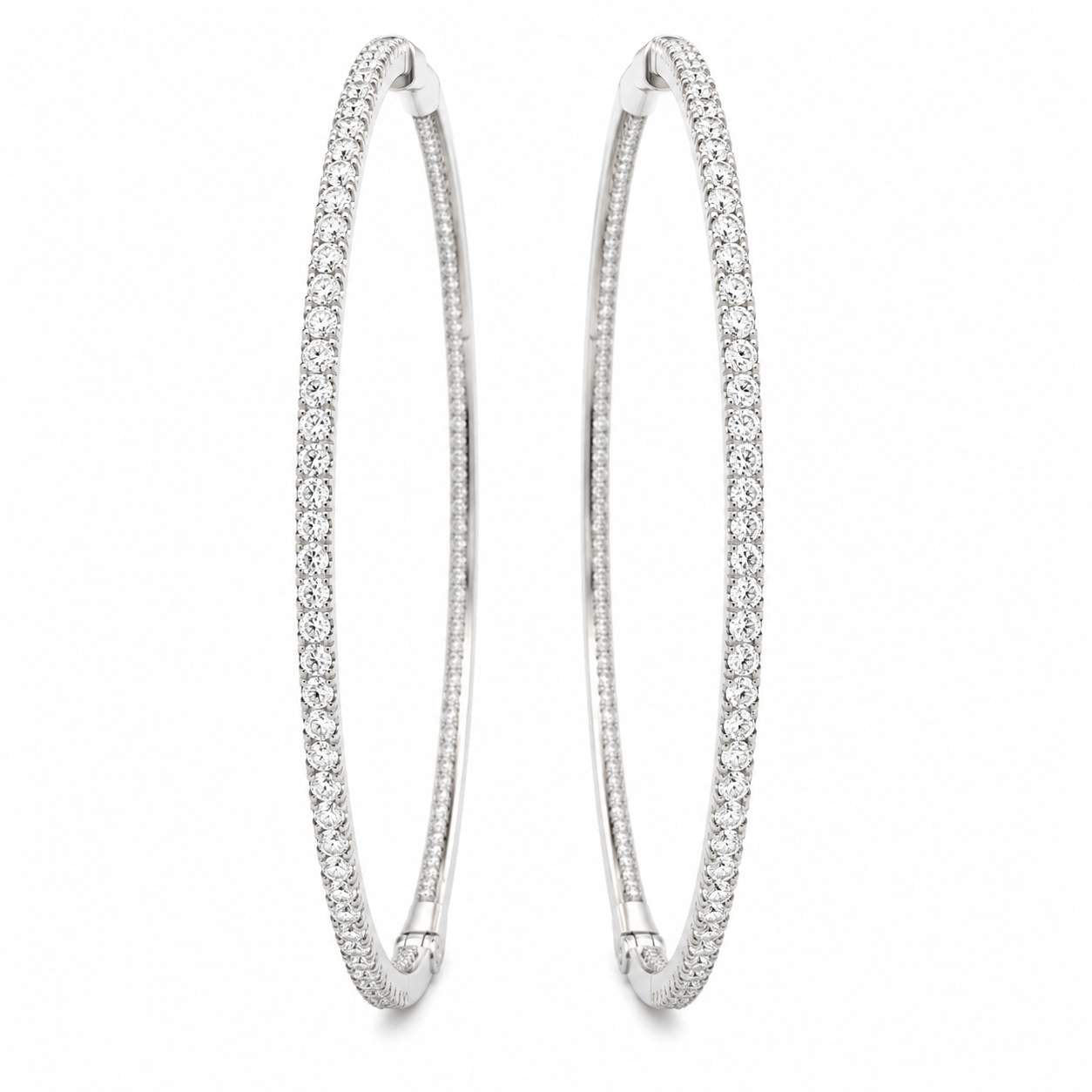 Large Round Hoop Earrings