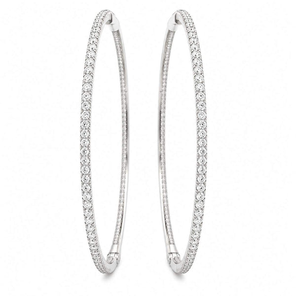 Large Round Hoop Earrings