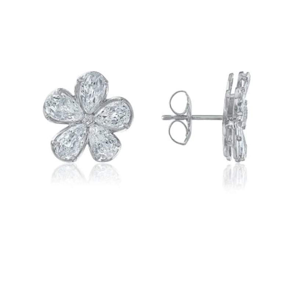 Christopher Designs Large Flower Stud Earrings