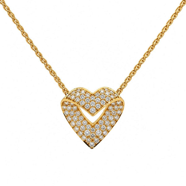Diamond Heart Pendant Necklace