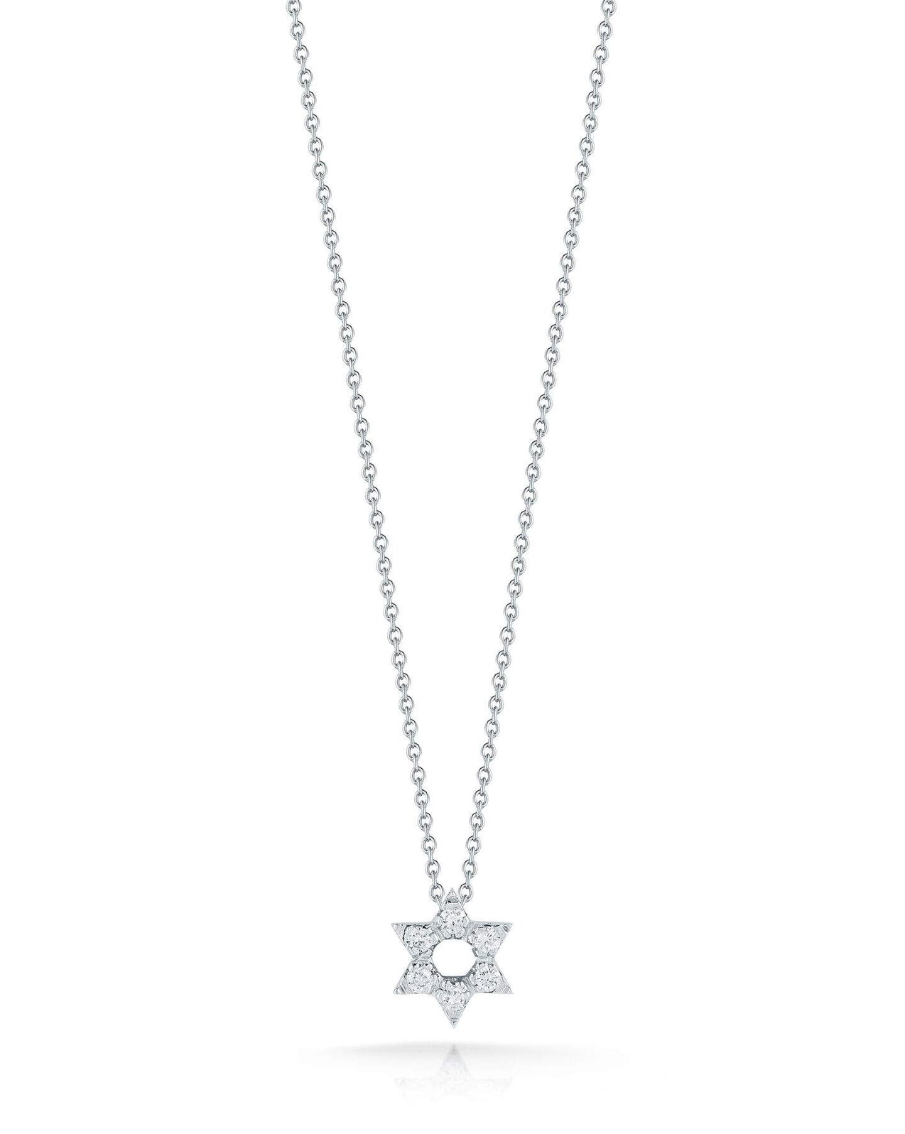 Roberto Coin Tiny Treasures Star Of David Pendant Necklace