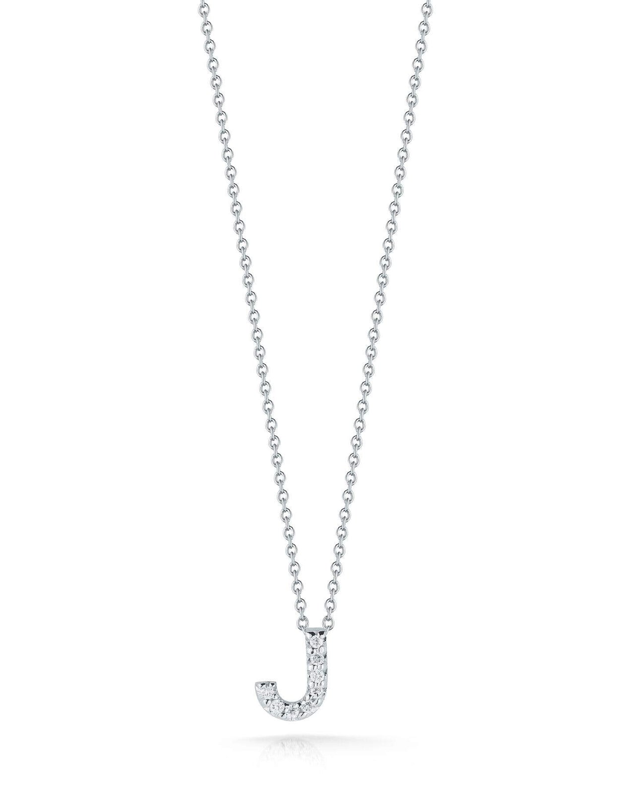 Roberto Coin Tiny Treasure Love Letter "J" Pendant Necklace
