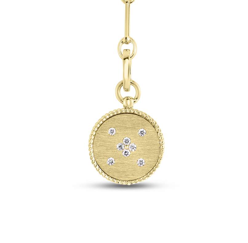 Roberto Coin Venetian Princess Satin-Finish Small Medallion Pendant