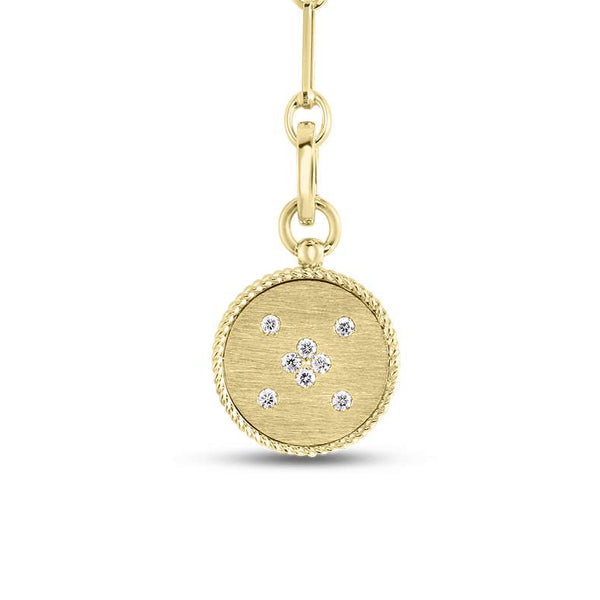 Roberto Coin Venetian Princess Satin-Finish Small Medallion Pendant