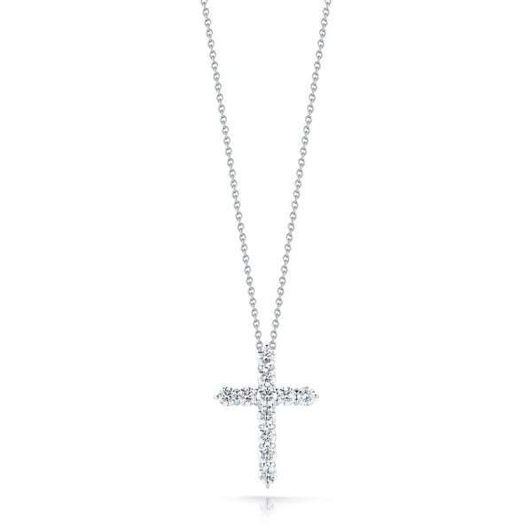 Roberto Coin Tiny Treasure Large Cross Pendant Necklace