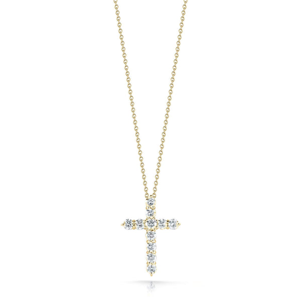 Roberto Coin Tiny Treasures Large Cross Pendant Necklace
