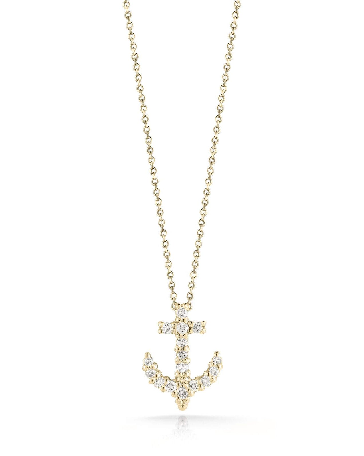Roberto Coin Tiny Treasure Anchor Pendant Necklace