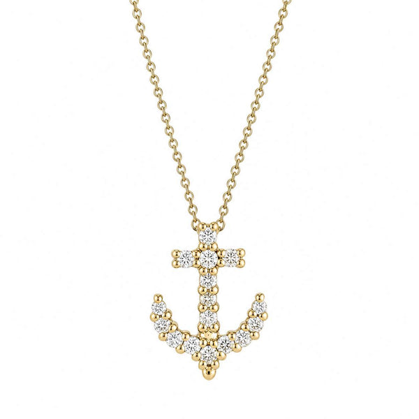 Roberto Coin Tiny Treasure Anchor Pendant Necklace