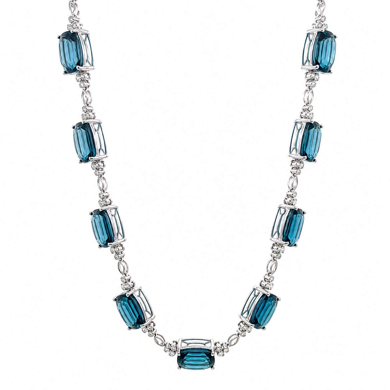 Topaz & Diamond Necklace