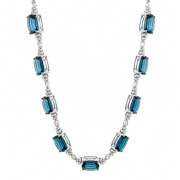 Topaz & Diamond Necklace