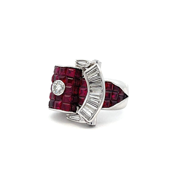 Gregorio Ruby Belt Buckle Ring Provident Jewelery