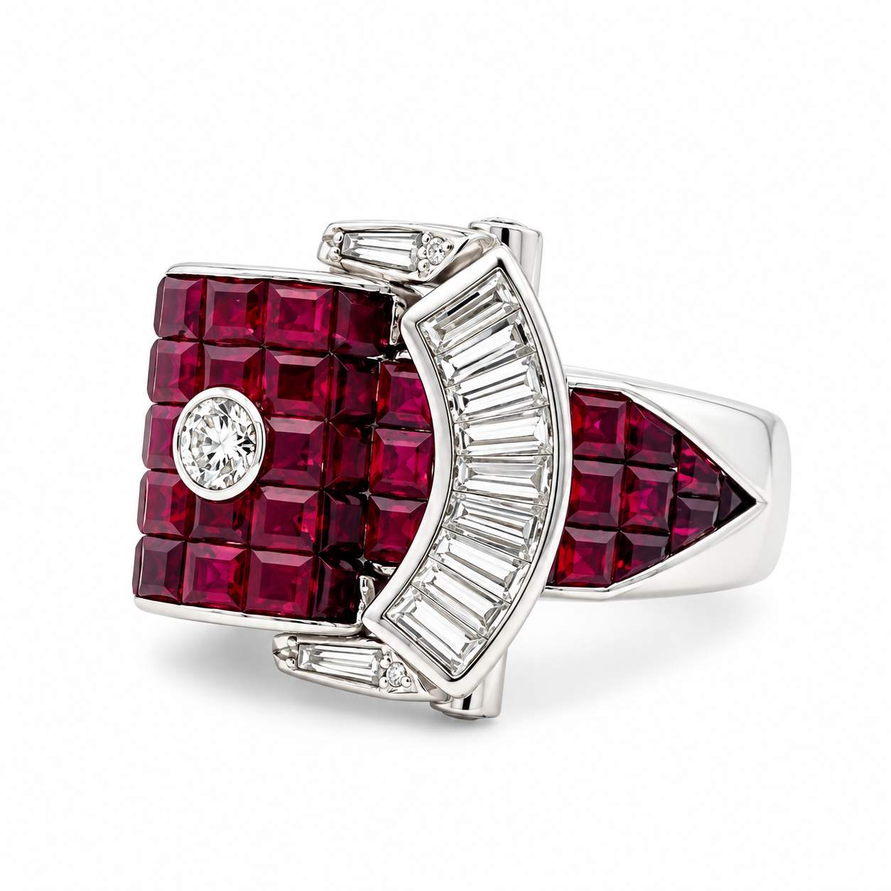 Gregorio Ruby Belt Buckle Ring