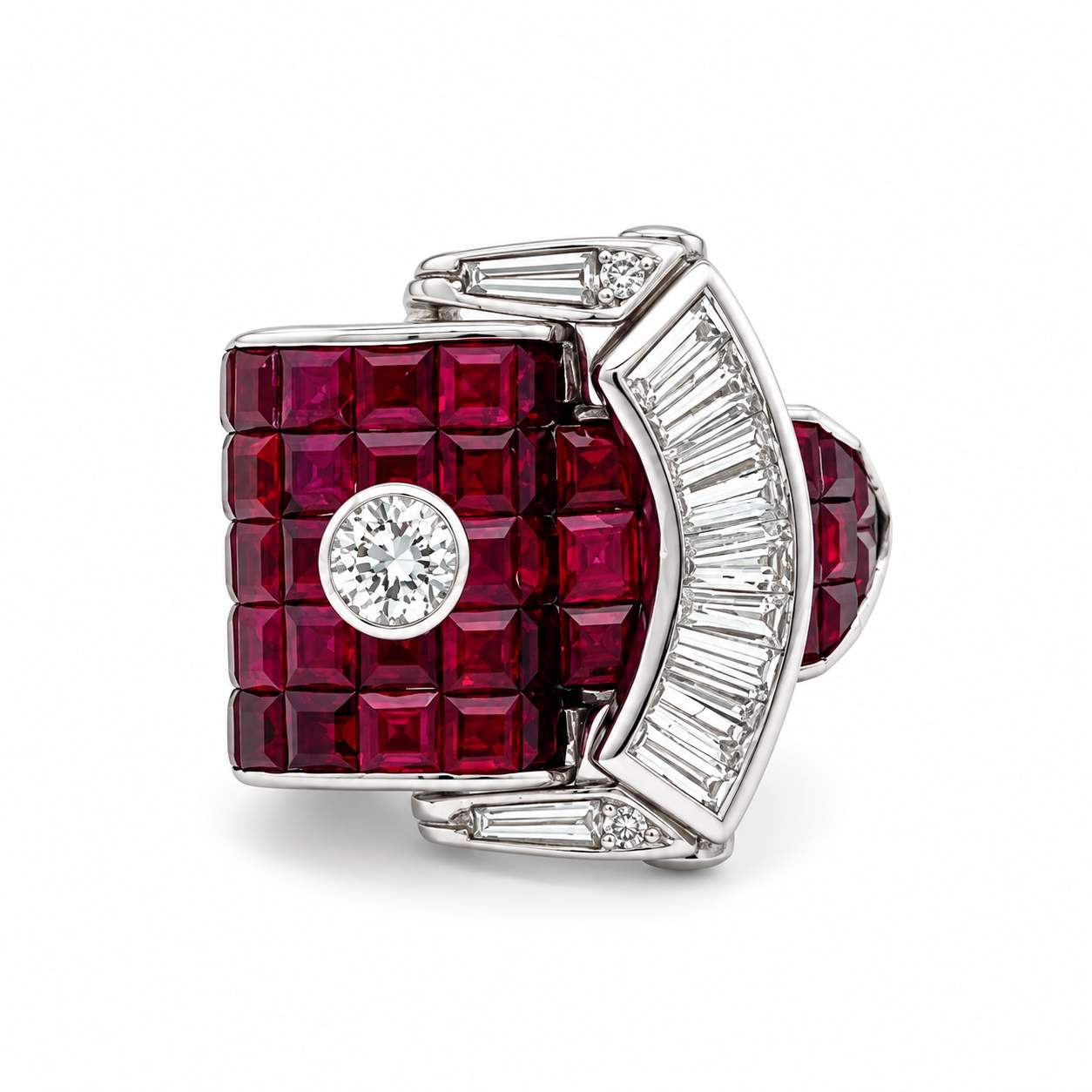 Gregorio Ruby Belt Buckle Ring