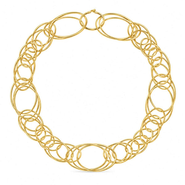 Buccellati Hawaii Oval Link Necklace