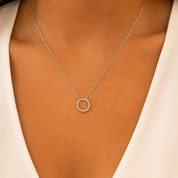 Roberto Coin Tiny Treasure Small Circle Pendant Necklace