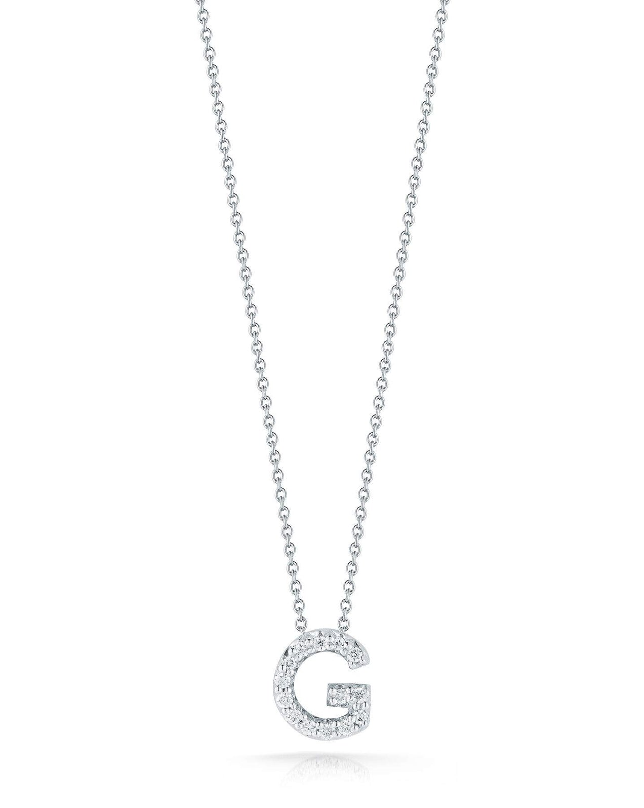 Roberto Coin Tiny Treasures Love Letter "G" Pendant Necklace