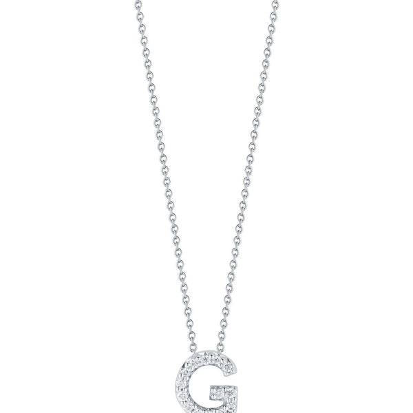 Roberto Coin Tiny Treasures Love Letter "G" Pendant Necklace