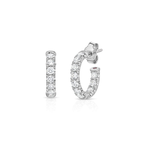 Roberto Coin Perfect Petite Open-Back Hoop Earrings