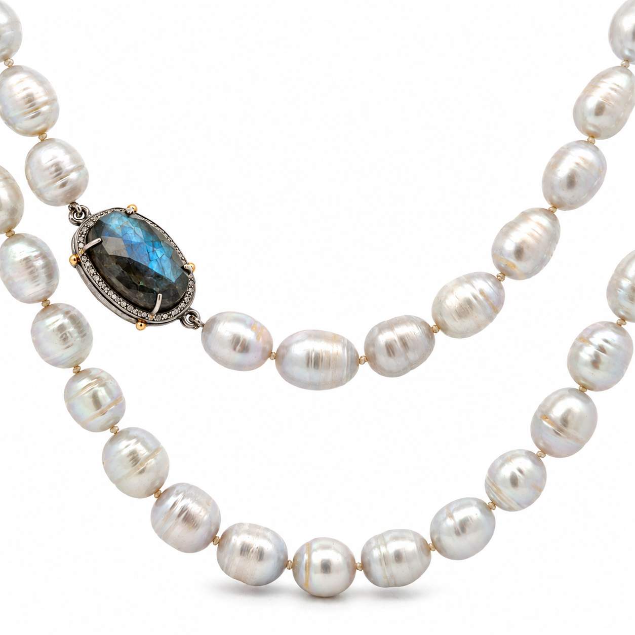 'MS Jewelry' Long Pearl Necklace