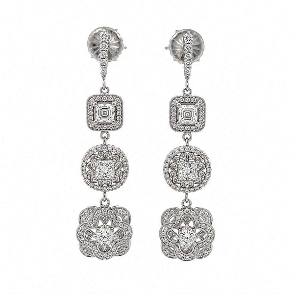 Diamond Dangle Earrings