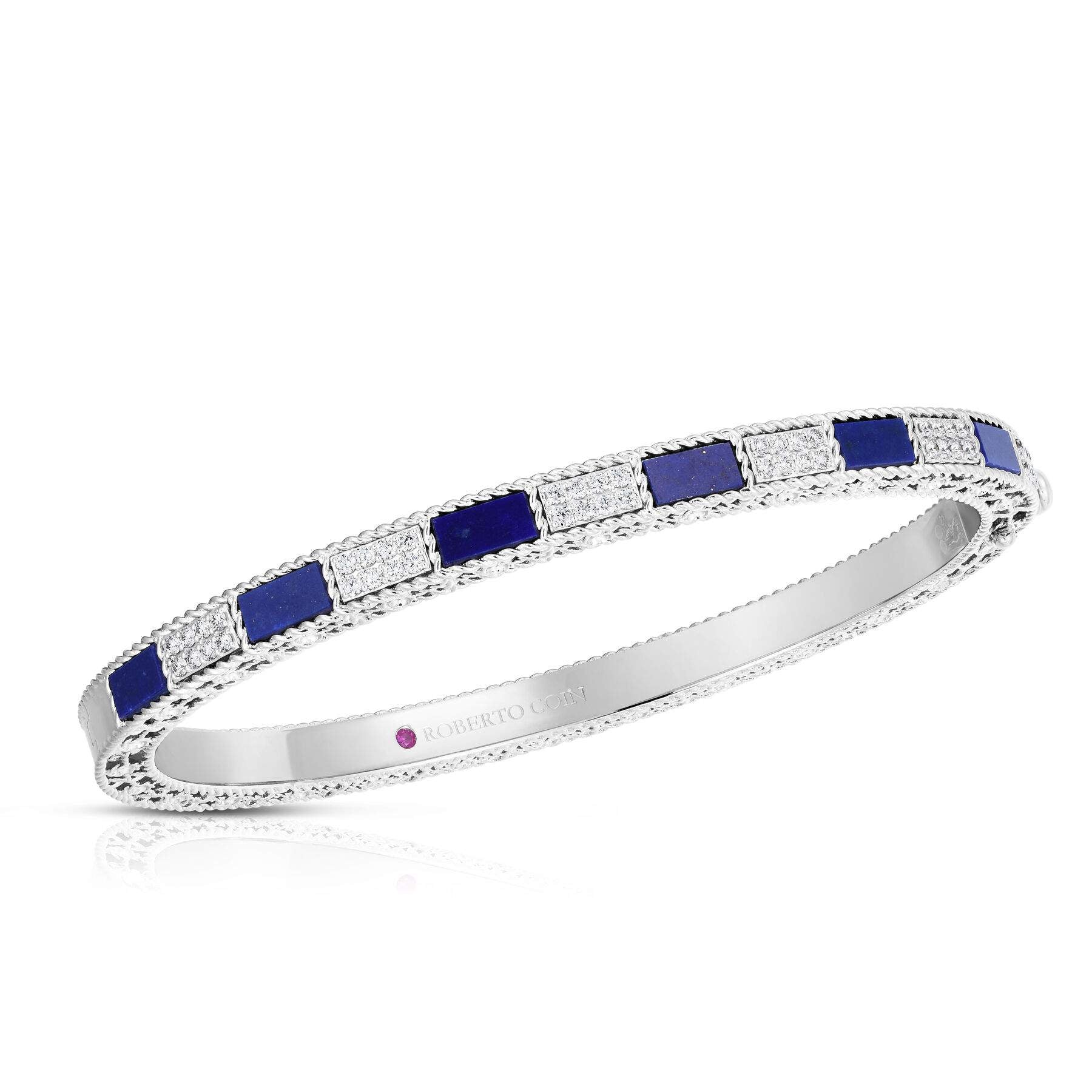 Roberto Coin Art Deco Mosaic Alternating Bangle