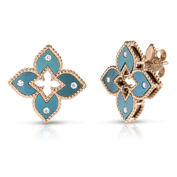 Roberto Coin Venetian Princess Mini Flower Stud Earrings