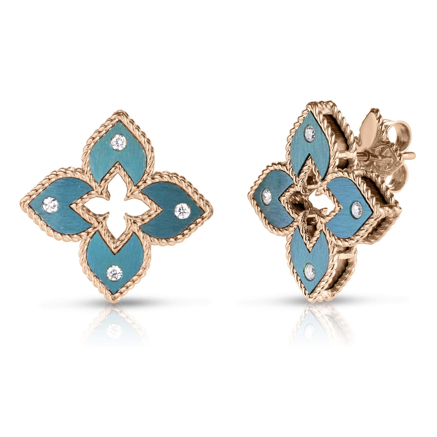 Roberto Coin Venetian Princess Mini Flower Stud Earrings