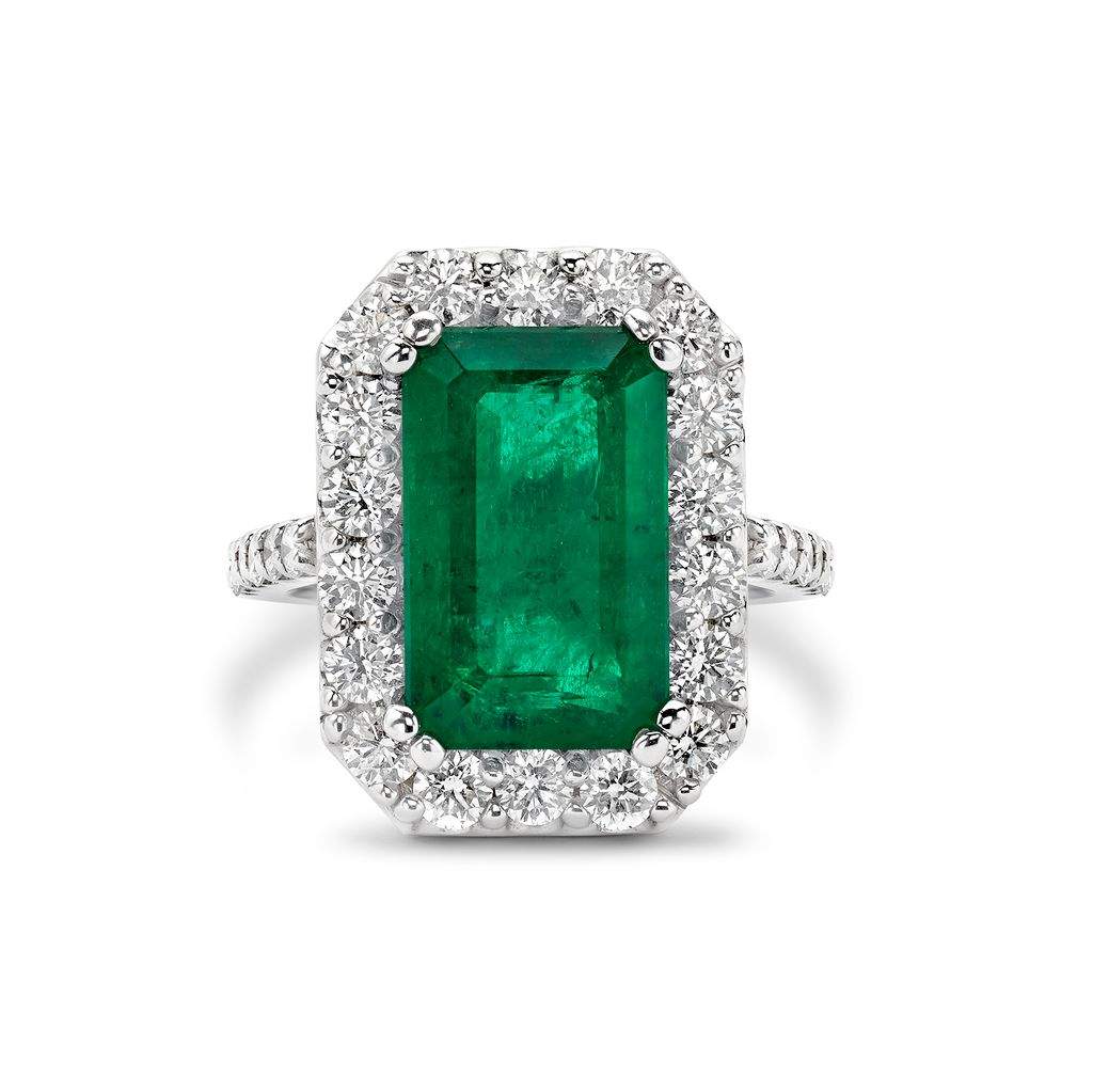 Emerald Engagement Ring Provident Jewelery