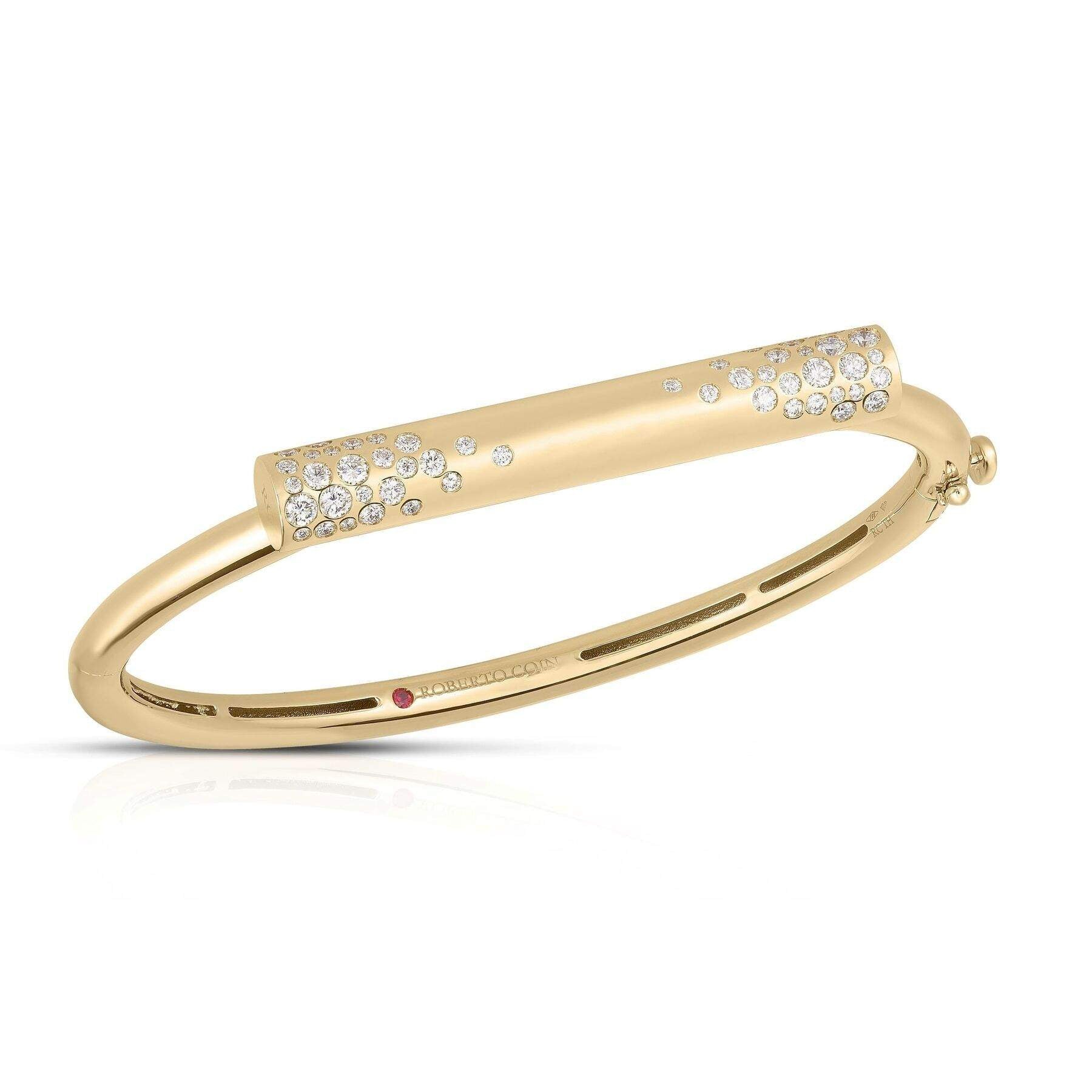 Roberto Coin Domino Speckled Bar Bangle