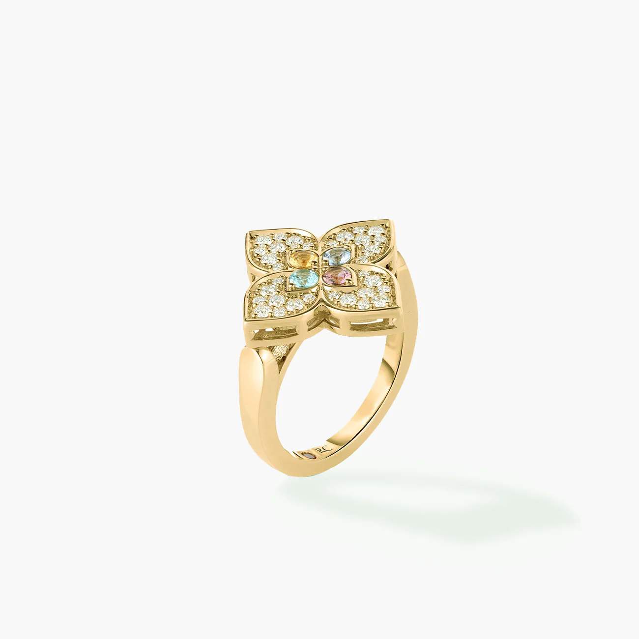 Roberto Coin Venetian Princess Carnival Large Flower Ring Provident Jewelery