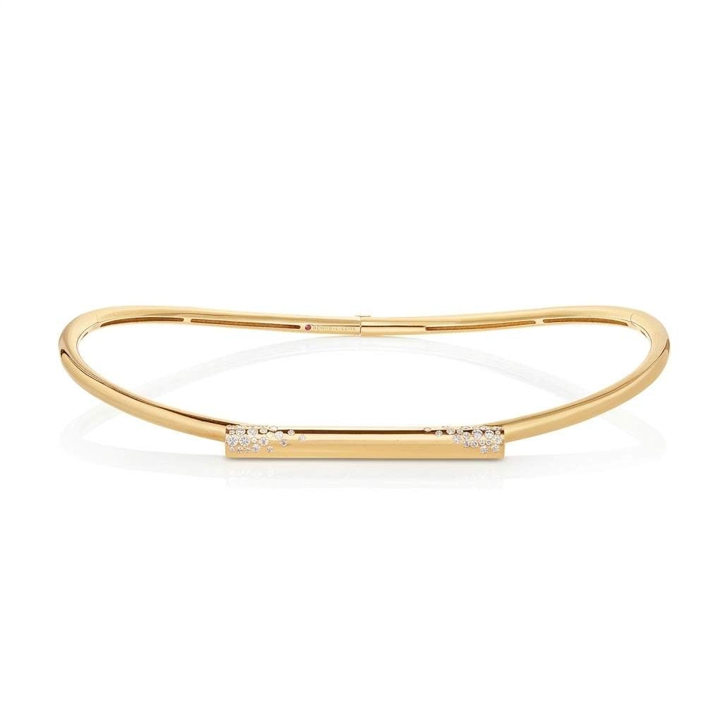 Roberto Coin Domino Speckled Bar Collar Necklace