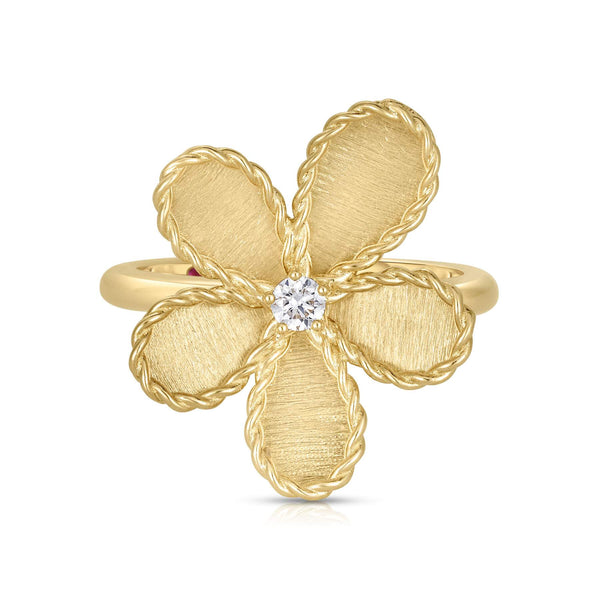 Roberto Coin Jasmine Satin-Finish Flower Ring