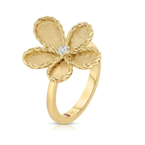 Roberto Coin Jasmine Satin-Finish Flower Ring